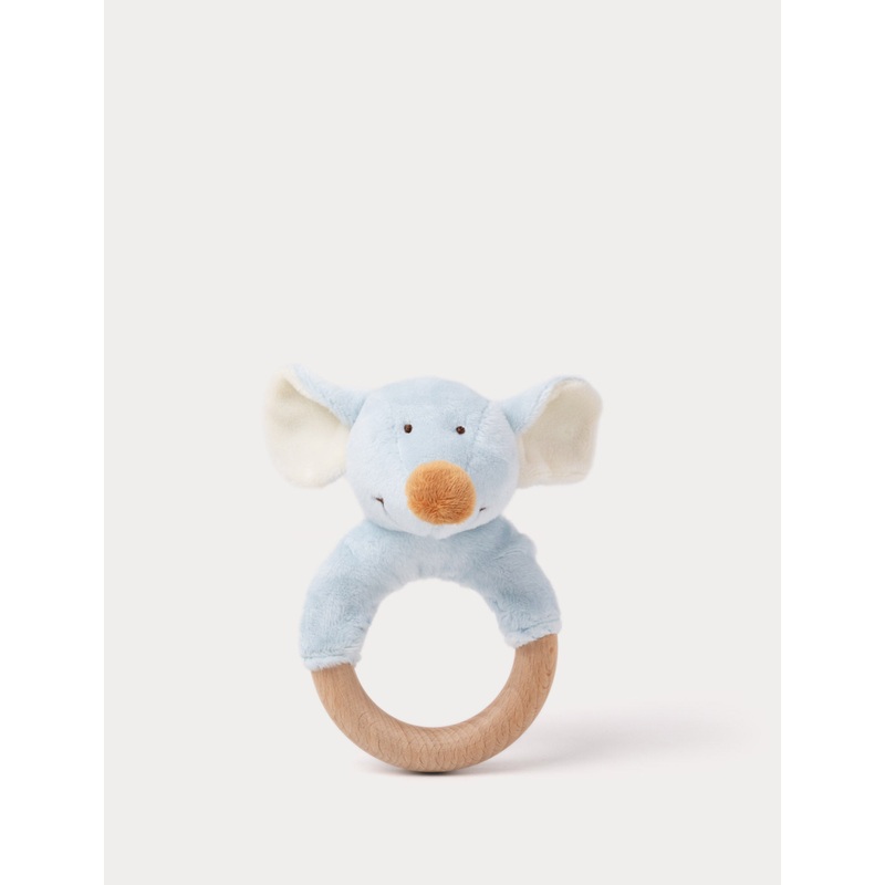 Diinglisar, Rattle with Wooden Ring, Mouse