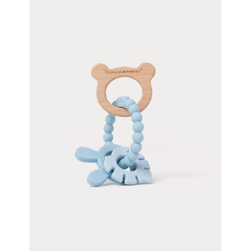 Teething Ring in Silicone & Wood