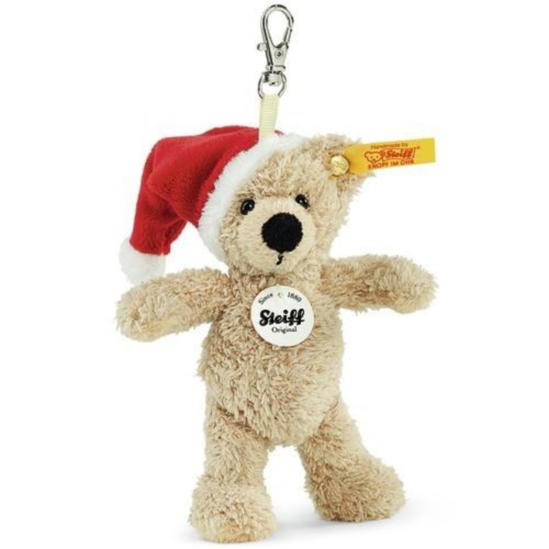 Fynn Christmas Teddy Bear Keyring (12 cm)