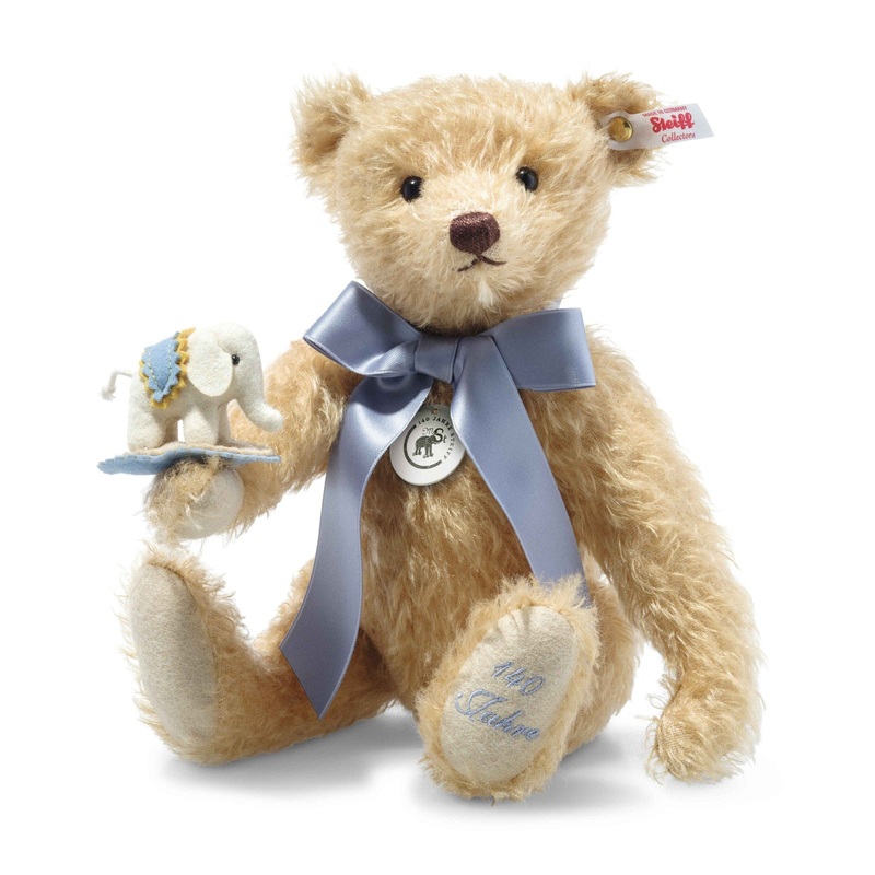 Teddy Bear with Little Felt Elephant (30 cm)