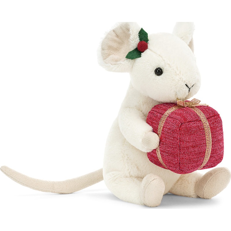 Jellycat Merry Mouse Present