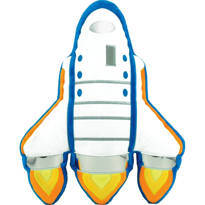 Space Shuttle Embroidered Pillow