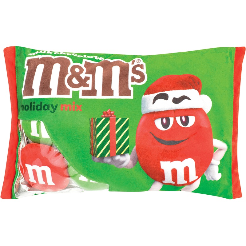 Milk Chocolate M&M's Holiday Mix Packaging Plush
