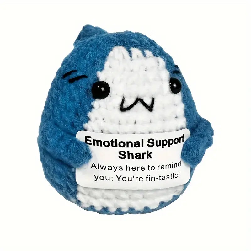 Crochet Emotional Support Blue Shark