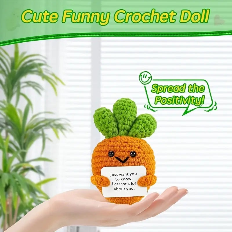 Crochet Emotional Support Carrot
