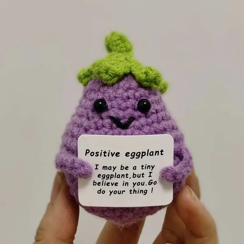 Crochet Emotional Support Eggplant