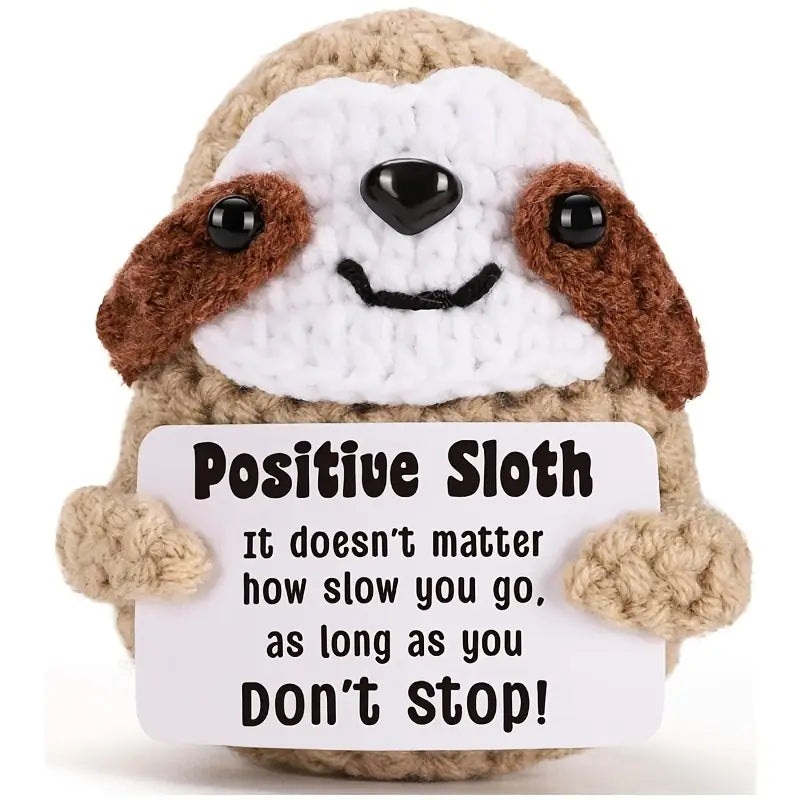 Crochet Emotional Support Sloth
