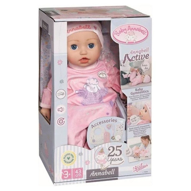 BABY ANNABELL ACTIVE ANNABELL 43CM DOLL