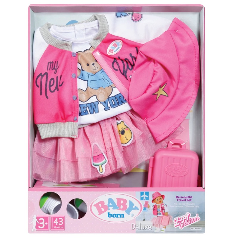 BB BABY BORN TRAVEL SET 43CM