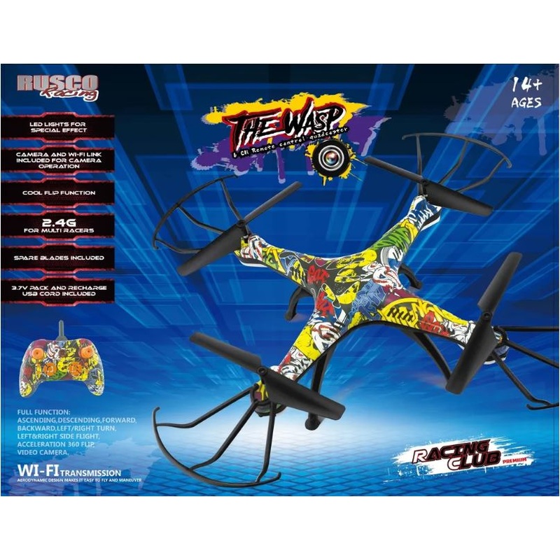 R/C RUSCO DRONE W CAMERA THE WASP