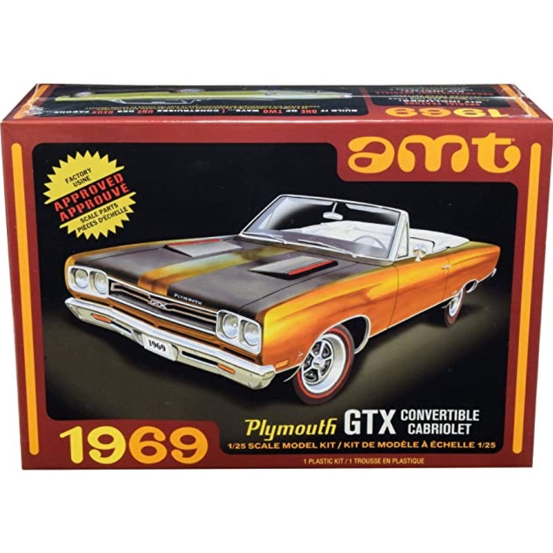 Amt 1:25 1969 Plymouth Gtx Convertible