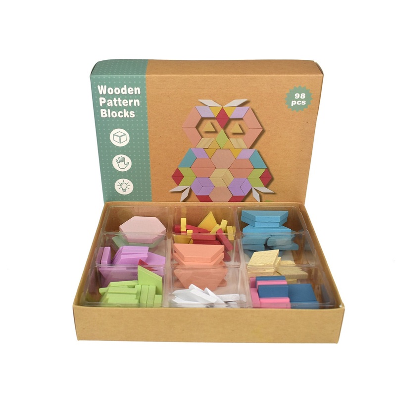 Wooden Pattern Blocks Calm