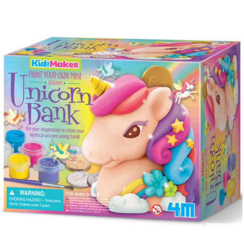 4M KIDZMAKER GLITTER UNICORN BANK