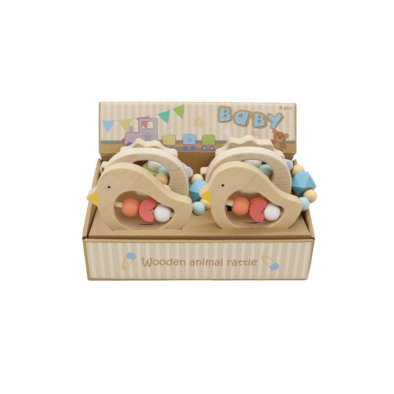 Wooden Animal Rattle Calm