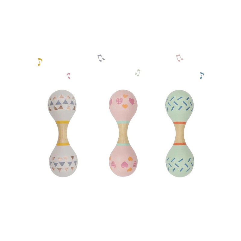 WOODEN MARACA RATTLE CALM