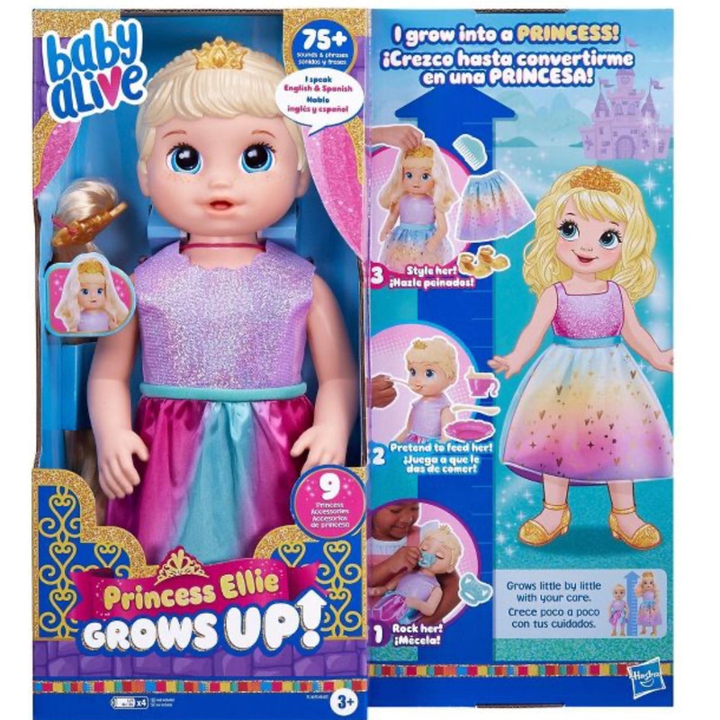 BA BABY ALIVE PRINCESS ELLIE GROWS BLOND