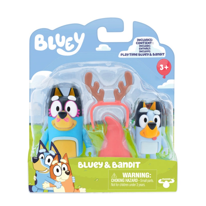 BLUEY S8 FIGURS 2PK AST