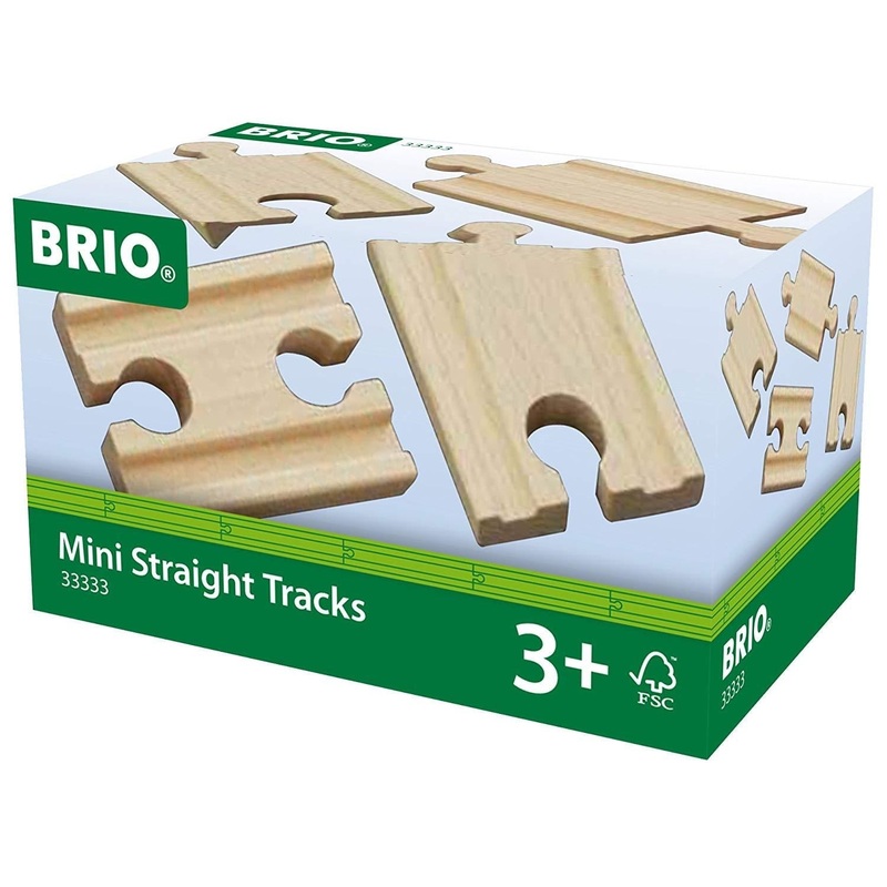 Brio Mini Straight Tracks 4 Pcs