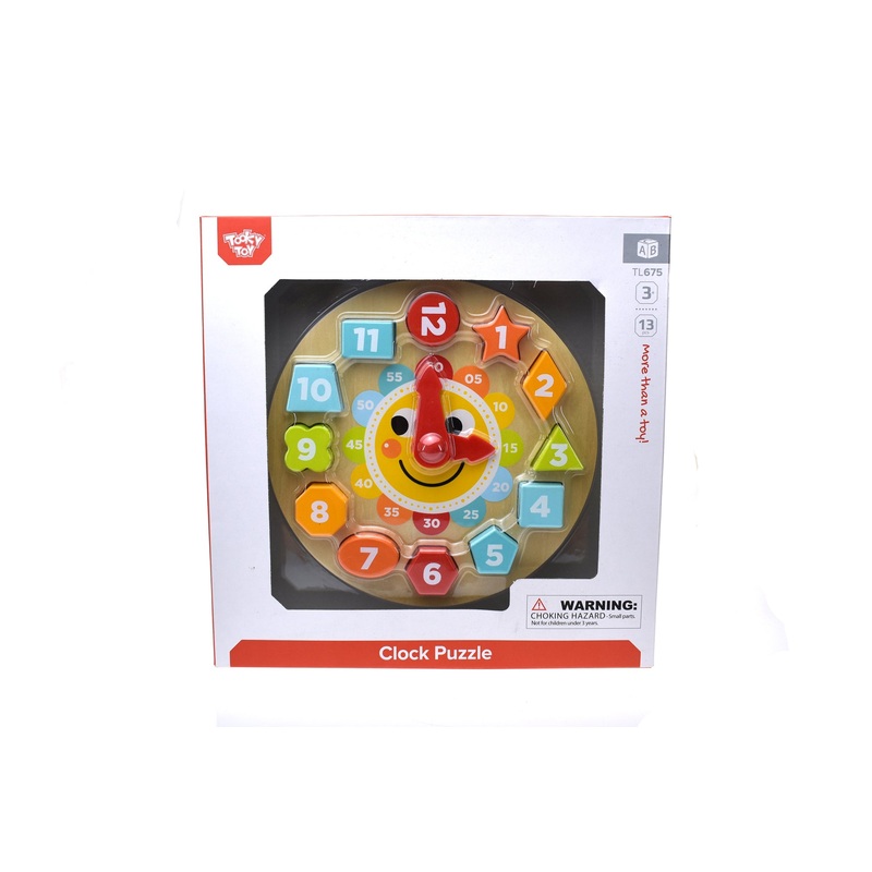 WOODEN CLOCK PUZZLE TOOKY