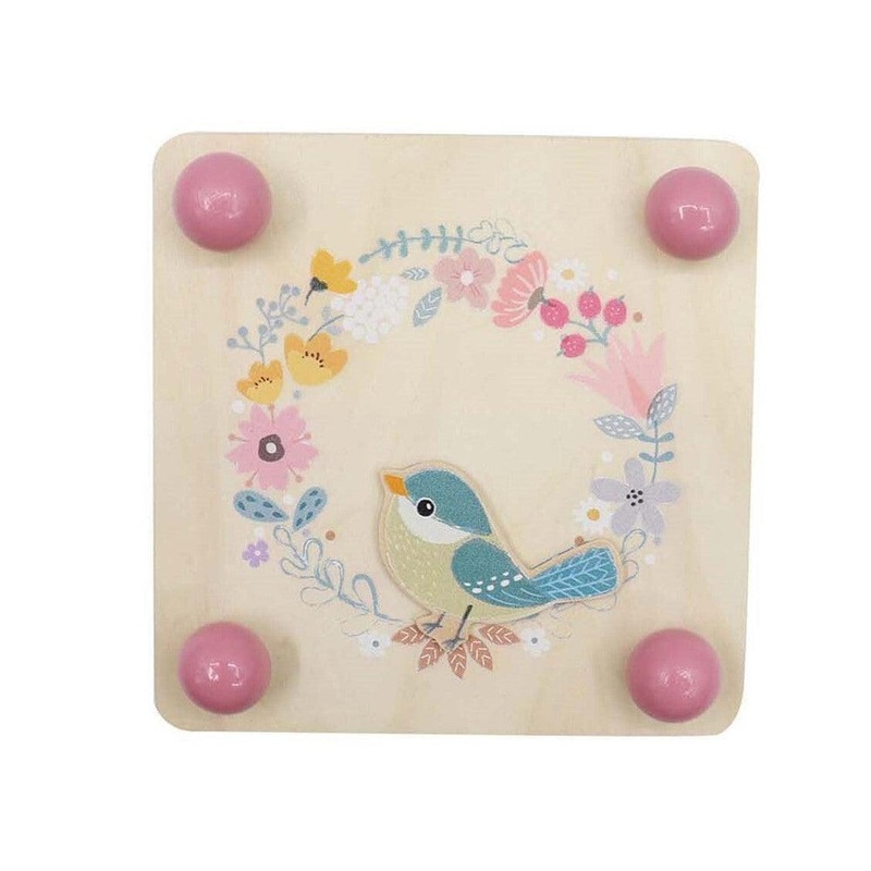 WOODEN FLOWER PRESS BIRD