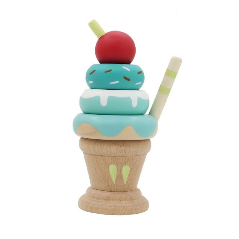 Wooden Ice Cream Cone Mint