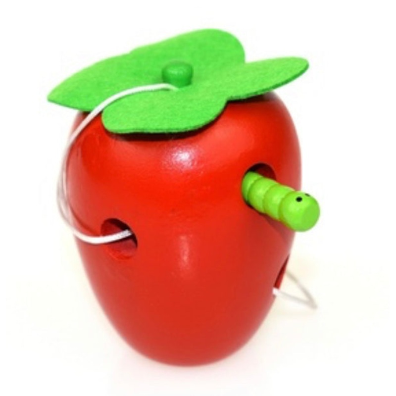 Wooden Lacing Apple