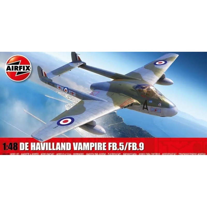AIRFIX 1:48 DE HAVILLAND VAMPIRE FB.5/FB