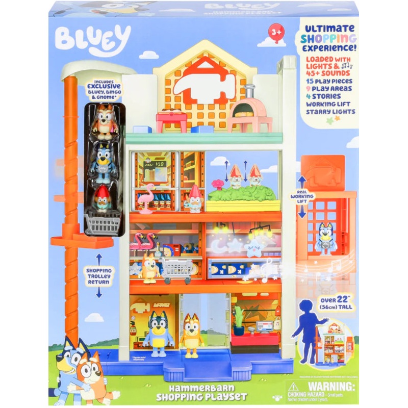 BLUEY S9 HAMMERBARN SHOPPING SET