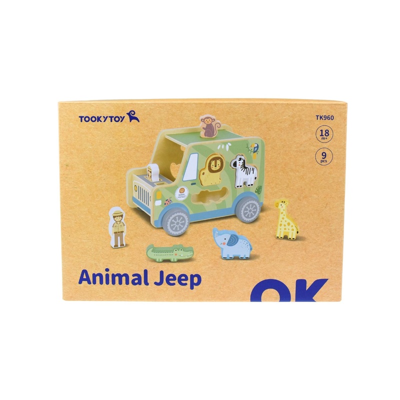 Wooden Forest Friends Animal Jeep