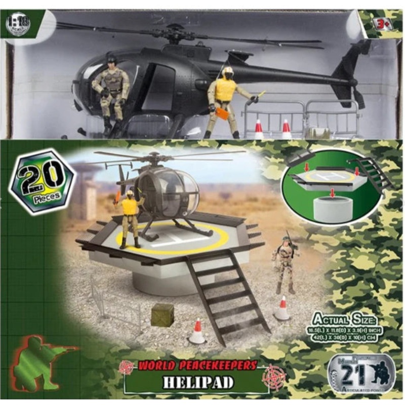 World Peace Helpad With Helicopter