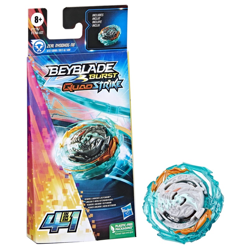 Bey Blade Quad Strike Single Pack Ast