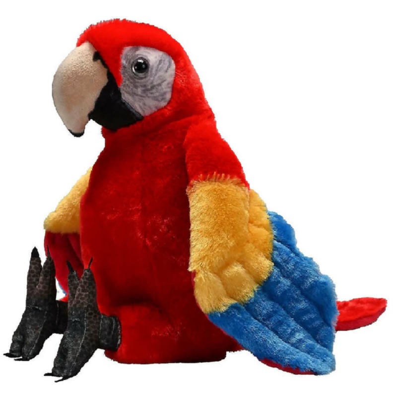 Wild Artist Plush Scarlet Macaw