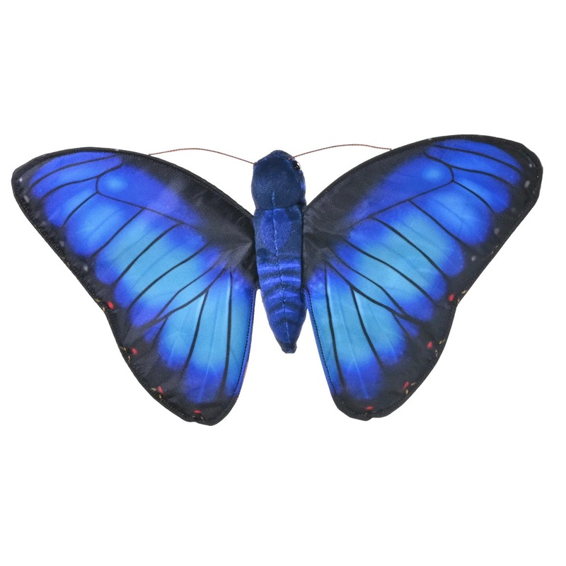 WILD PLUSH BUTTERFLY BLUE MORPHO