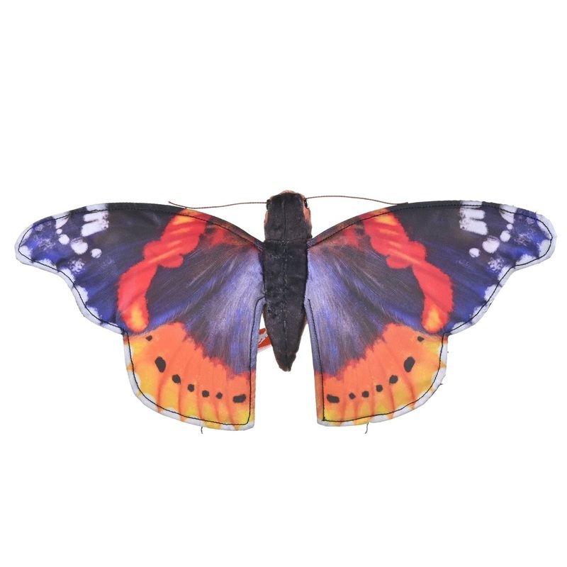 WILD PLUSH BUTTERFLY RED ADMIRAL