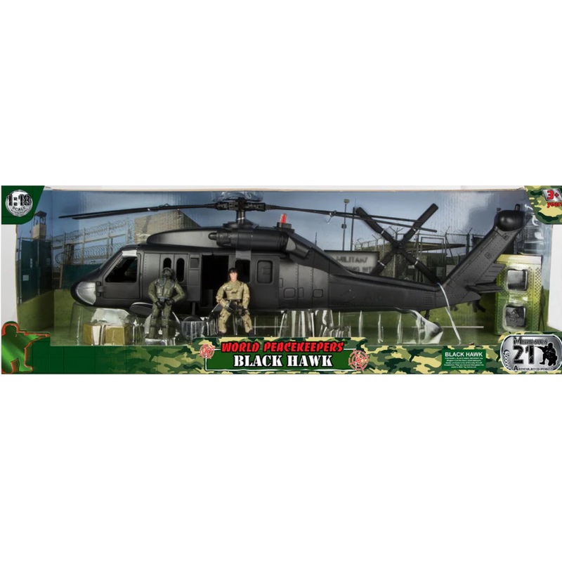 WORLD PEACE BLACK HAWK HELICOPTER 1:18