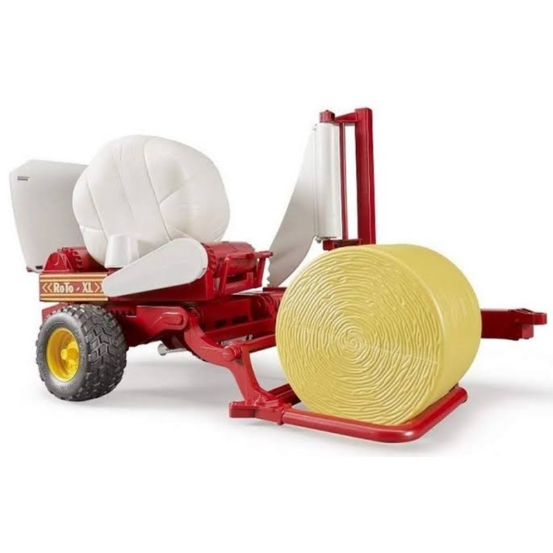 Bruder 1:16 Bale Wrapper W/Ochre & Bales