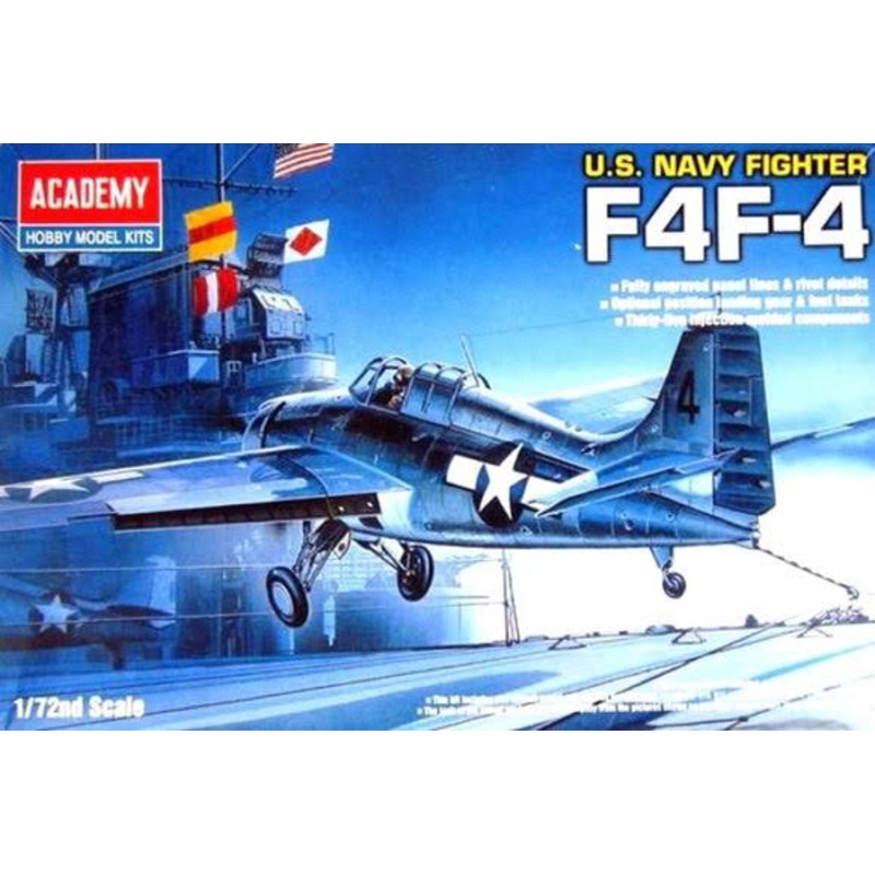 Academy 1:72 F4F-4 Wldcat Us Navy Fighte