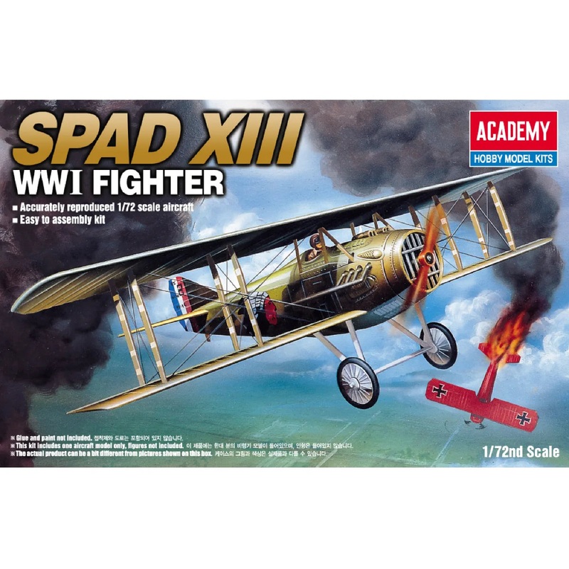 ACADEMY 1:72 SPAD XIII WWI FIGHTER