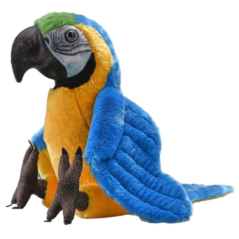 Wild Artist Plush Blue Yellow Macaw
