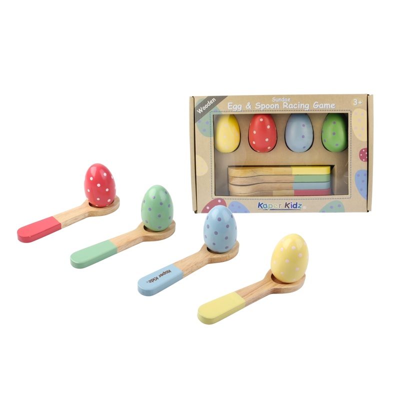 WOODEN EGG & SPOON RACING GAME