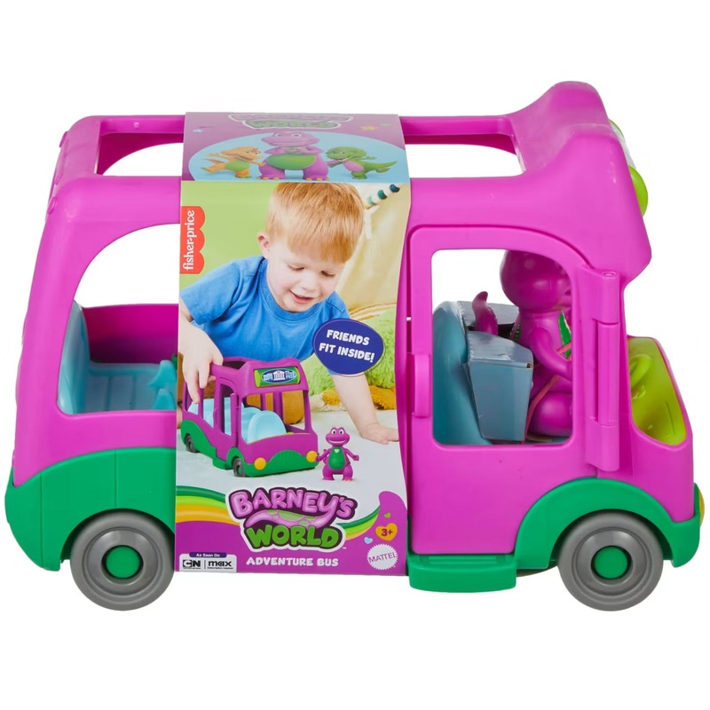 BARNEY BUS AND FIGURE