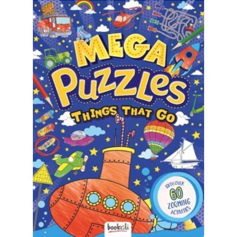 Book Mega Puzzles Things That Go