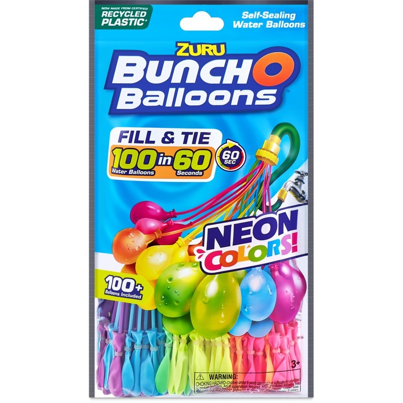 Zuru Bunch O Balloons Neon Splash 3Pk