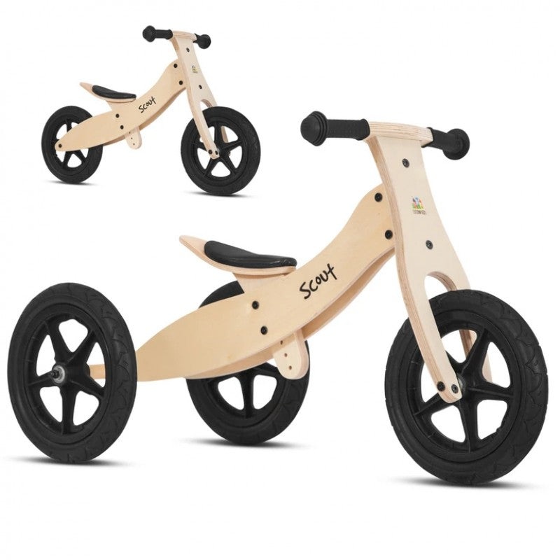 Balance Bike 2 In 1 Scout Wooden