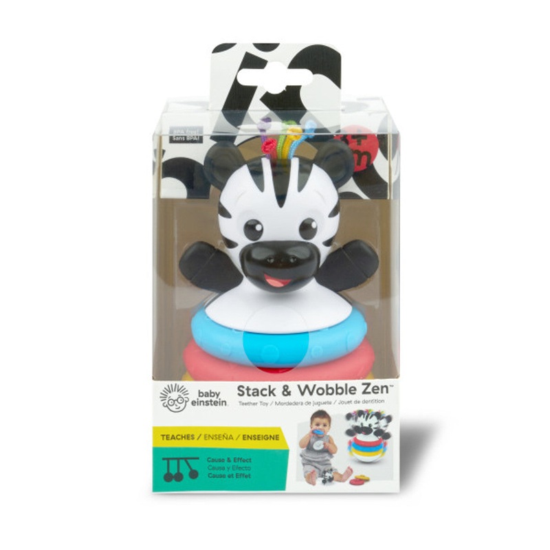 BE ZEN STACK & WOBBLE TEETHER ZEBRA