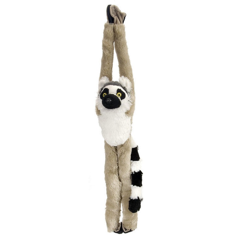 WILD PLUSH HANGING RING TAILED LEMUR