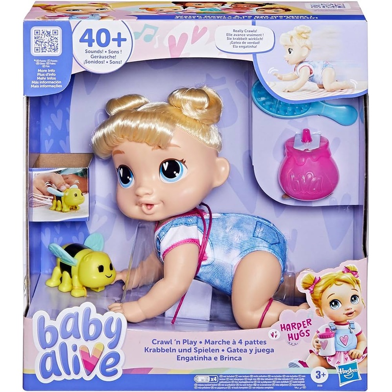 BA BABY ALIVE CRAWL N PLAY BLDH HARPER