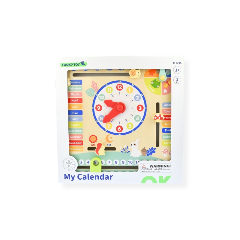 WOOD CALENDAR W TABS MY FOREST FRIENDS