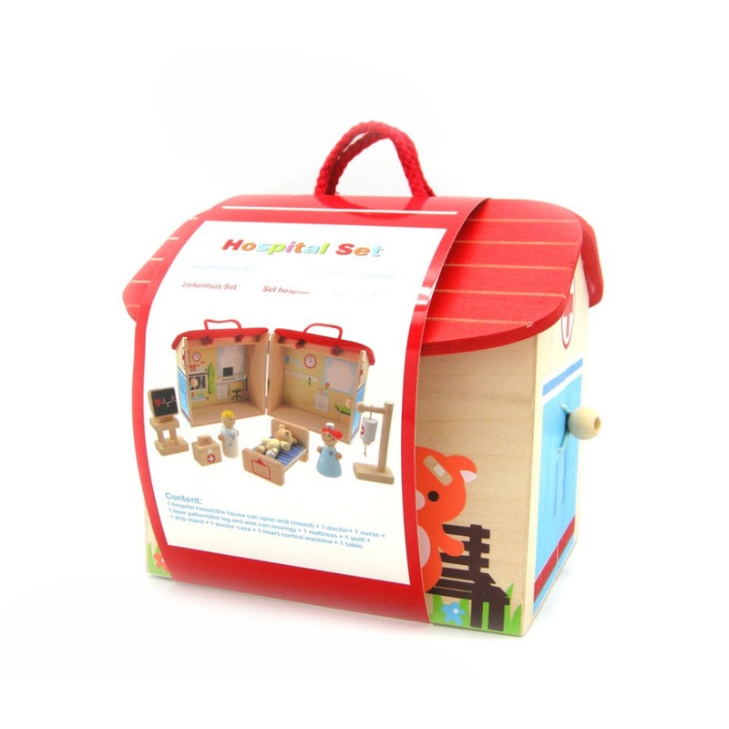 Wooden Hospital Playset