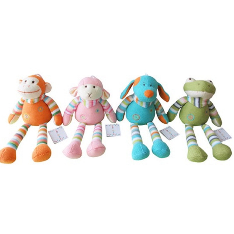 BABY BOO 30CM KNITTED ANIMALS AST